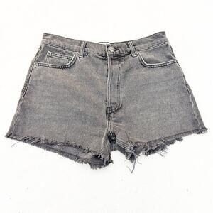 Reformation Button Fly Raw Hem Denim Cutoff Short Jeans Seine Size 27